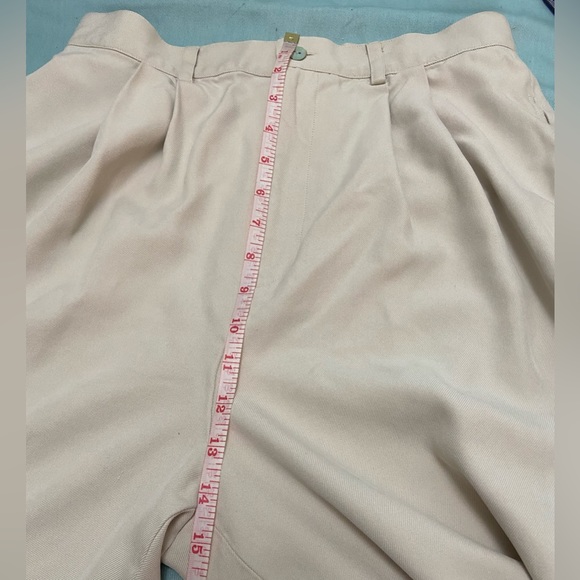 INC International Concepts Light Khaki Silk Slacks Women’s Size 12 Wide Leg - Picture 12 of 12